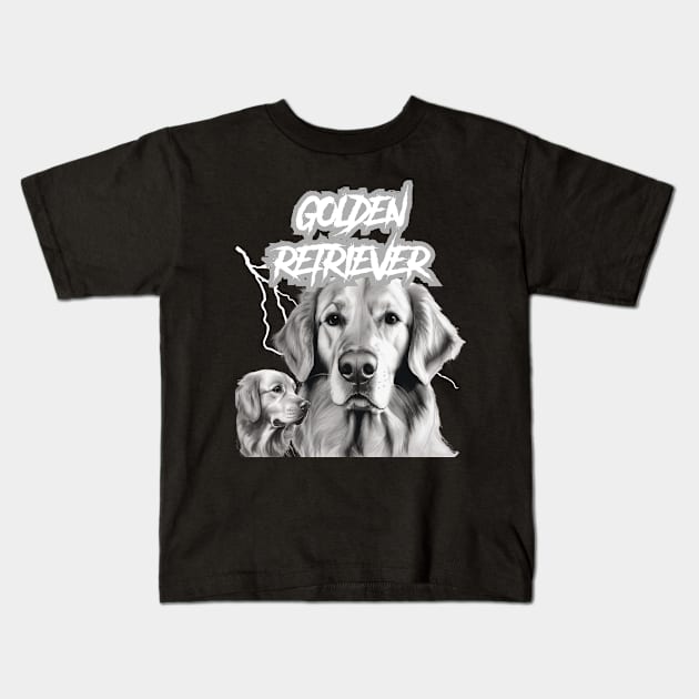 German Shorthaired Pointer Heavy Metal Dog Lover Kids T-Shirt by vintageinspired